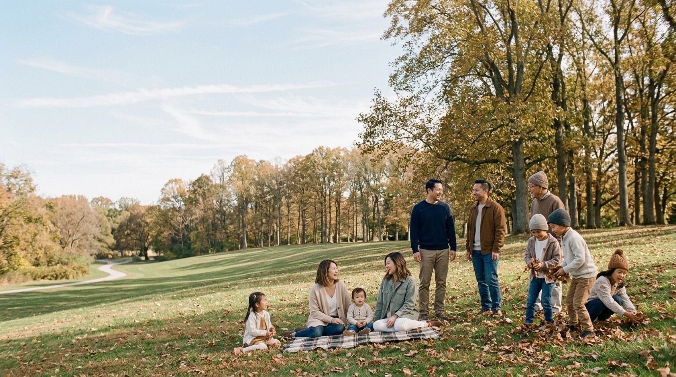 NYLIPA families at a community gathering
